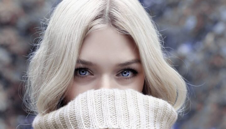 https://www.pexels.com/photo/woman-in-gray-turtleneck-sweater-3765547/