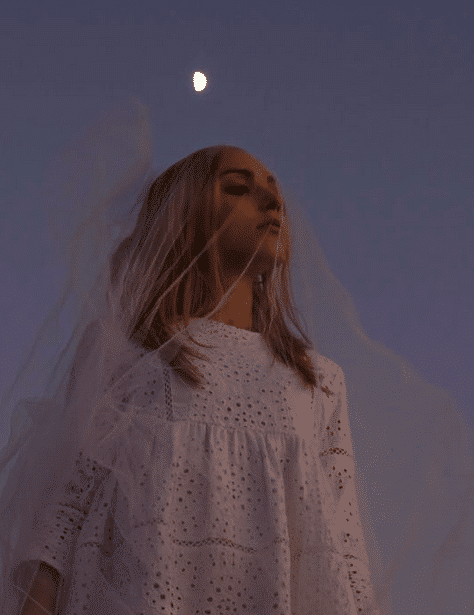 https://www.pexels.com/photo/peaceful-woman-in-veil-against-moon-in-darkness-5244427/