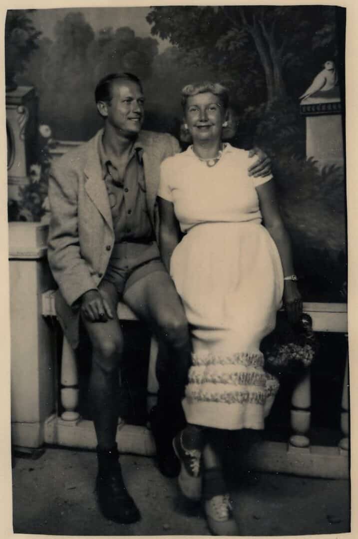 Michael B. Knudsen und Hazel Guggenheim, 1956