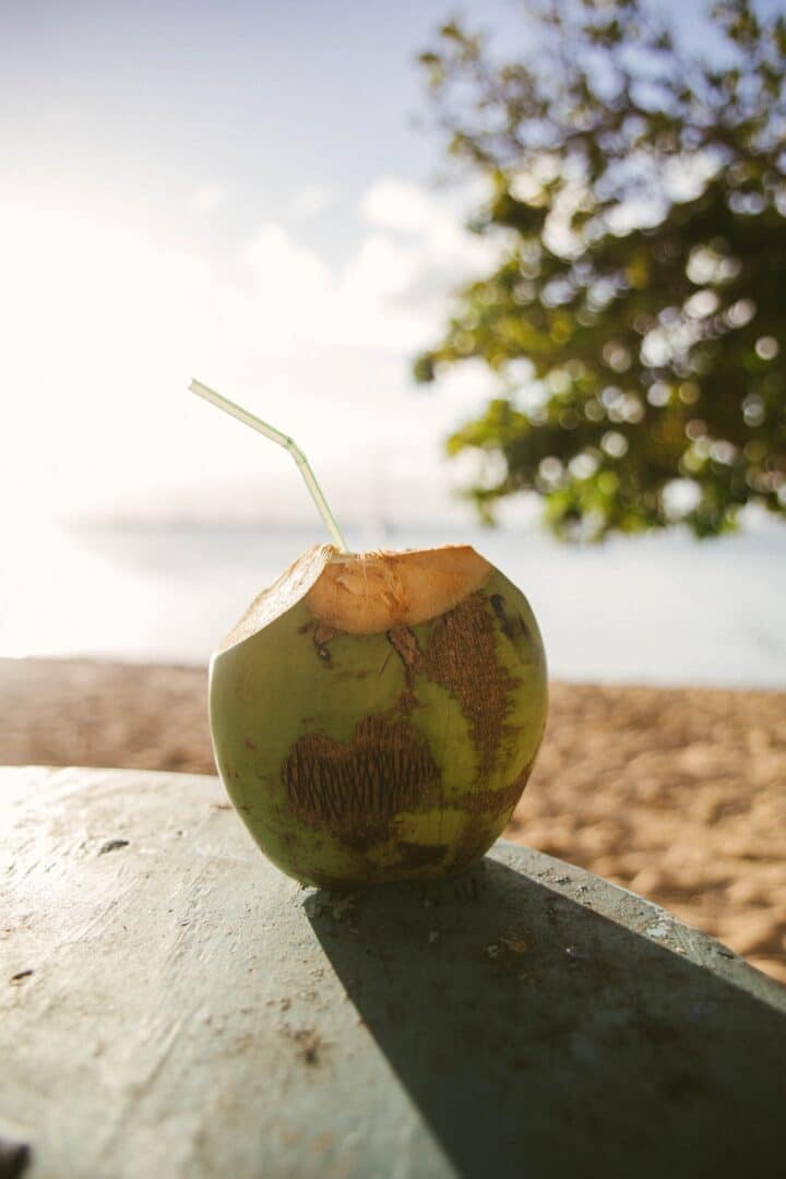 Coconut on beach