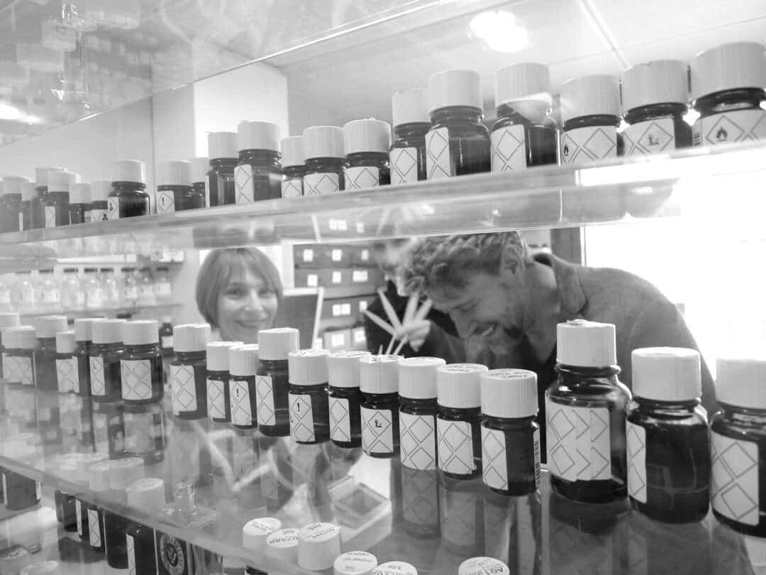 Véronique Nyberg and Lutz Herrmann in the laboratory © Lutz Herrmann