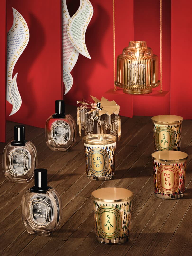 Diptyque - Holiday Collection - scented candles and L'Eau Papier