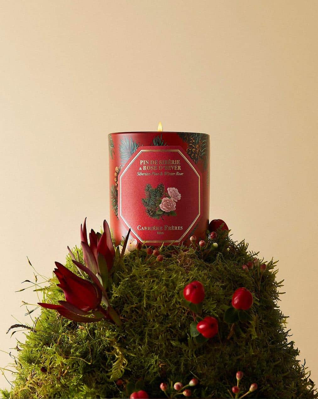 Carrière Frères – Duftkerze Siberian Pine & Winter Rose