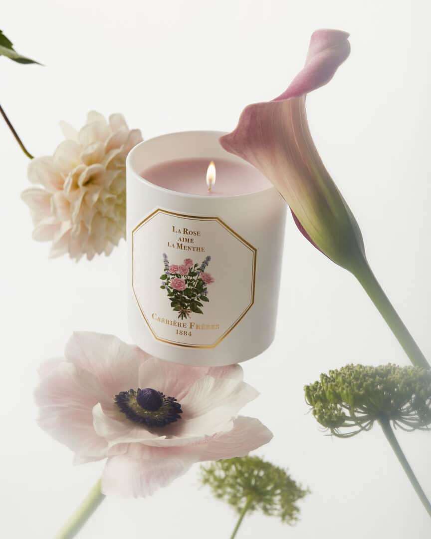 Carrière Frères - La Rose Aime La Menthe - Scented candle