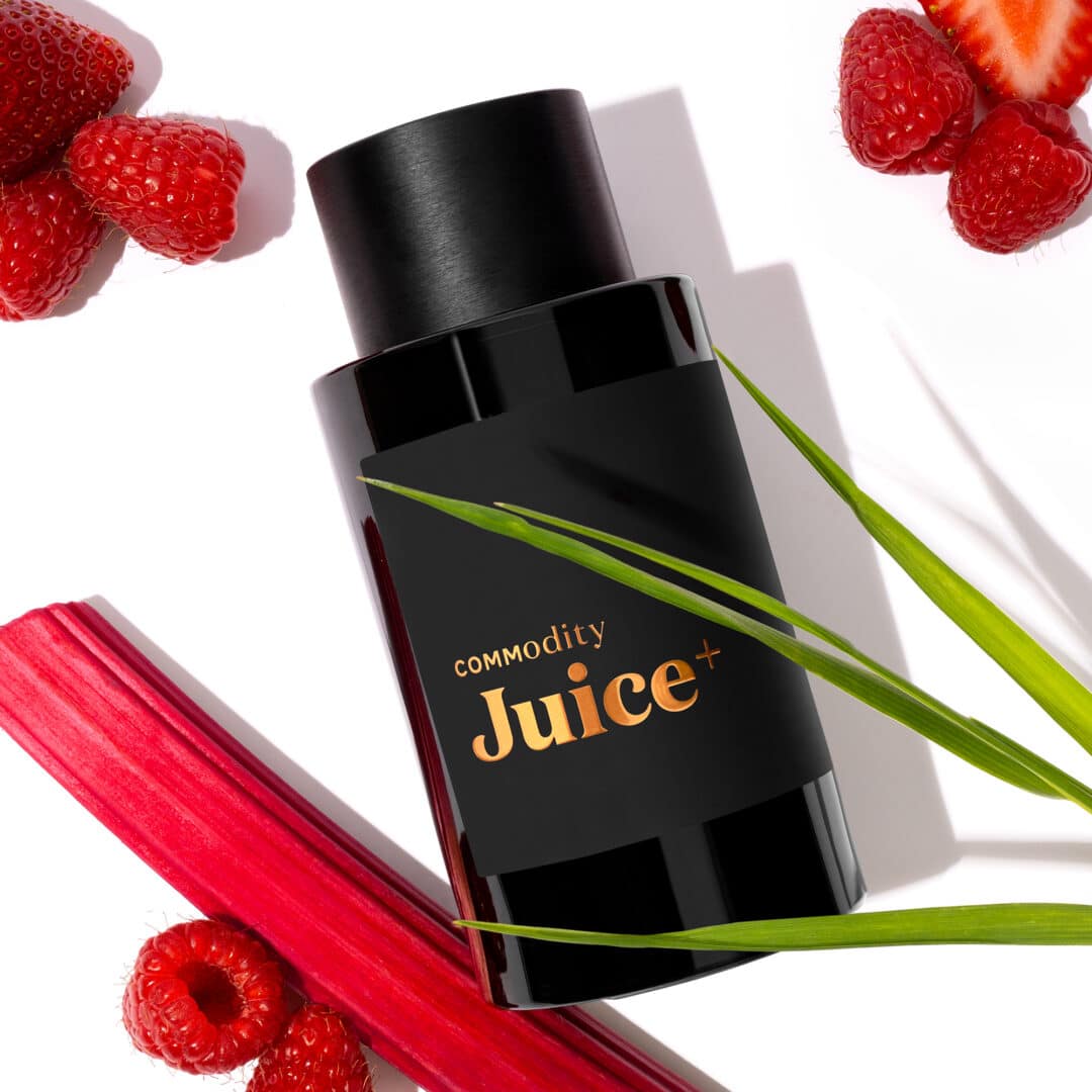 Commodity Juice Parfum im Bold-Flakon mit Himbeeren, Erdbeeren und Rhabarber