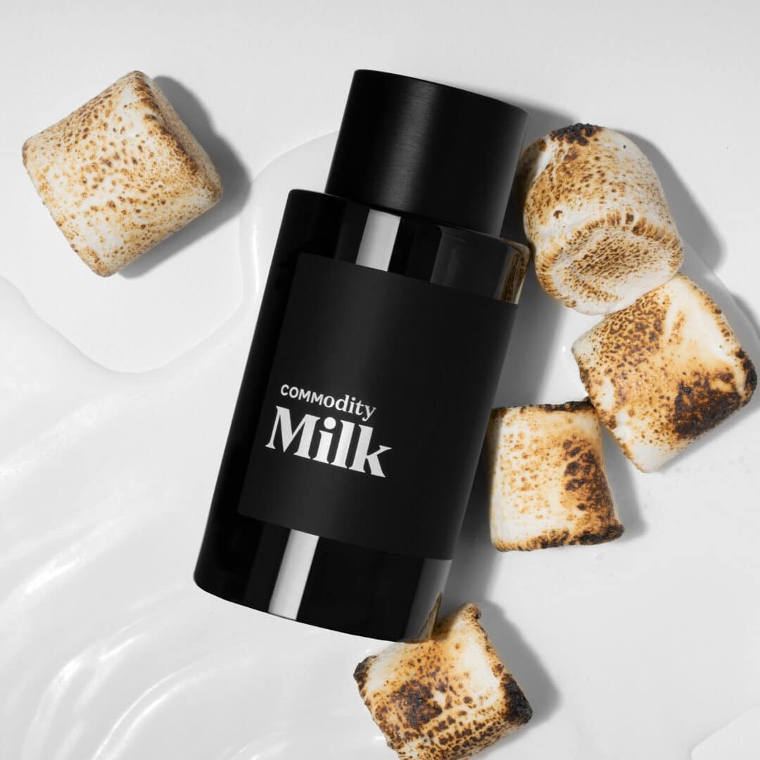 Commodity Milk Parfum – schwarzer Flakon mit gerösteten Marshmallows, gourmandiger Nischenduft